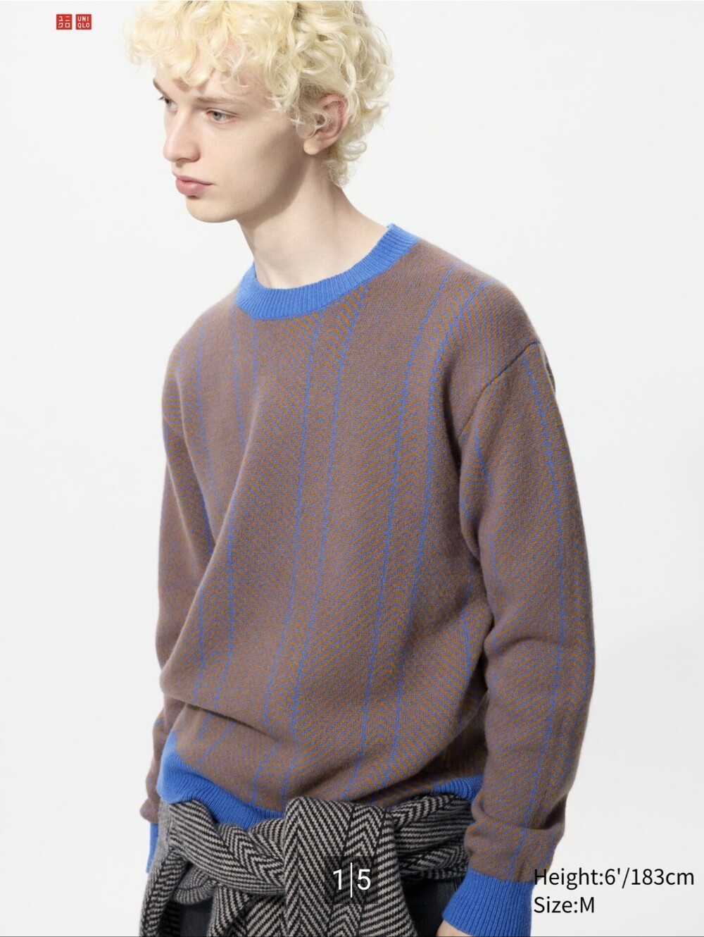 JW Anderson X Uniqlo Lambswool Herringbone Sweater